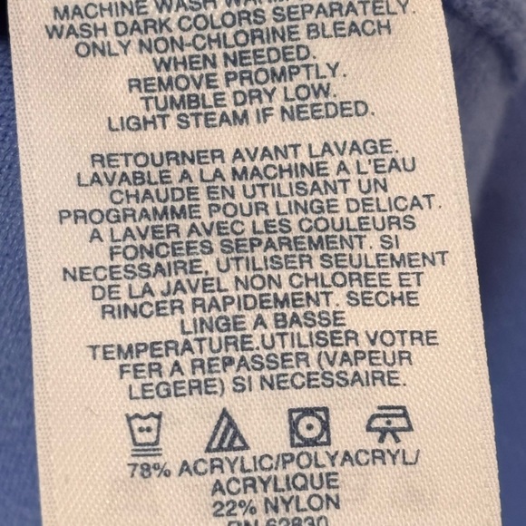 Lands’End Women’s Classic Blue Sweater Size 2XL - Picture 7 of 16